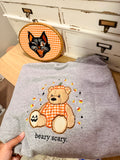 beary scary, front & back