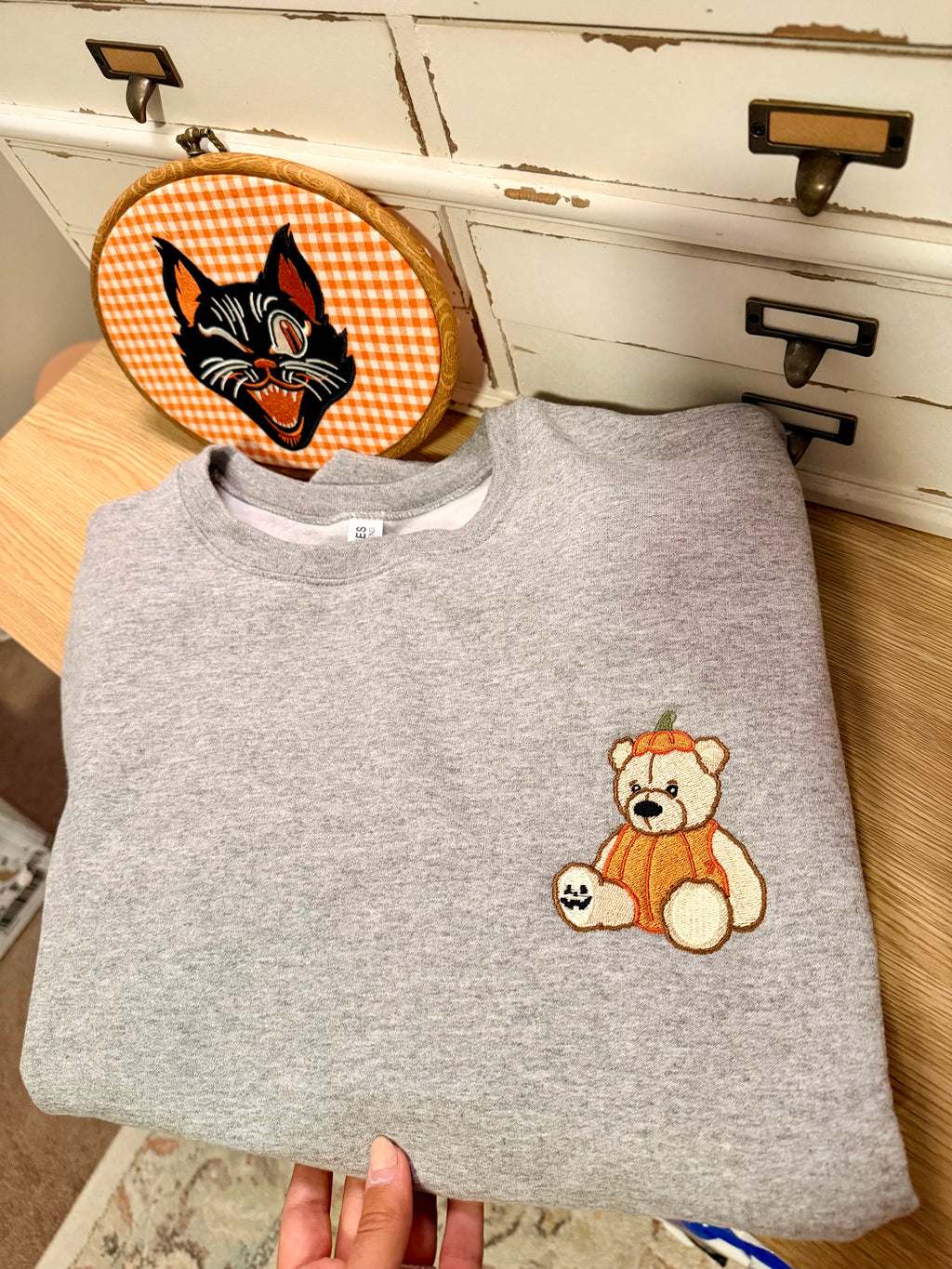 beary scary, front & back